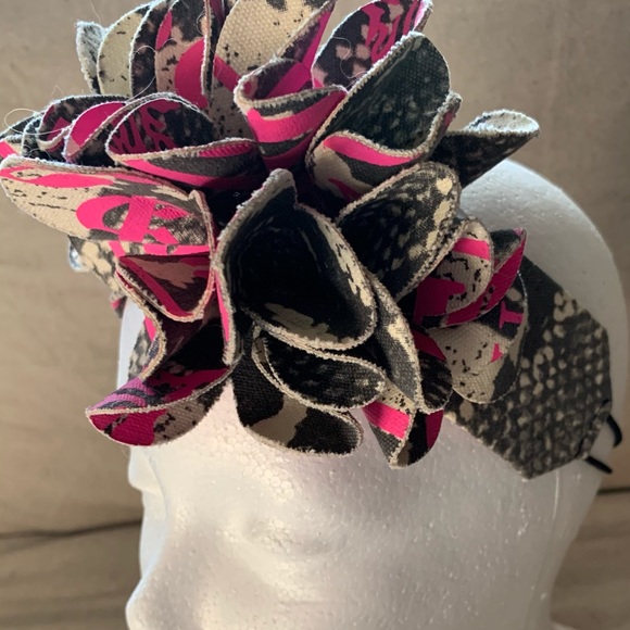 🖤💗 Y2K Juicy Couture Bow Headband Snakeskin - Picture 7 of 16